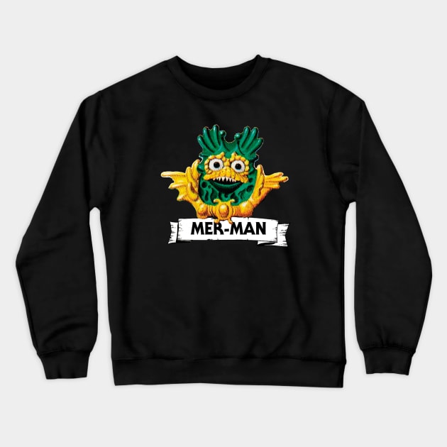 Mer-Man head Crewneck Sweatshirt by japonesvoador